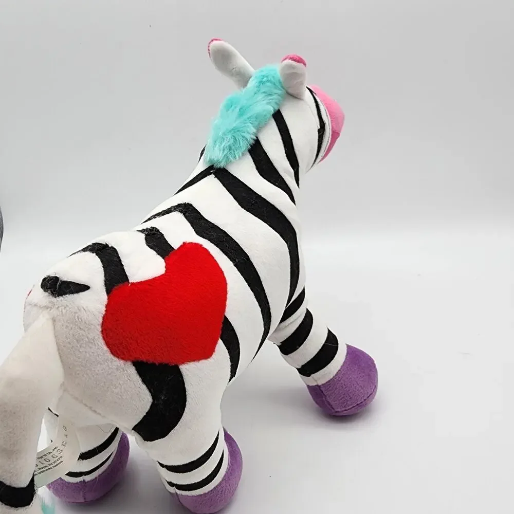 Animal Alley Colorful Zebra Plush 12